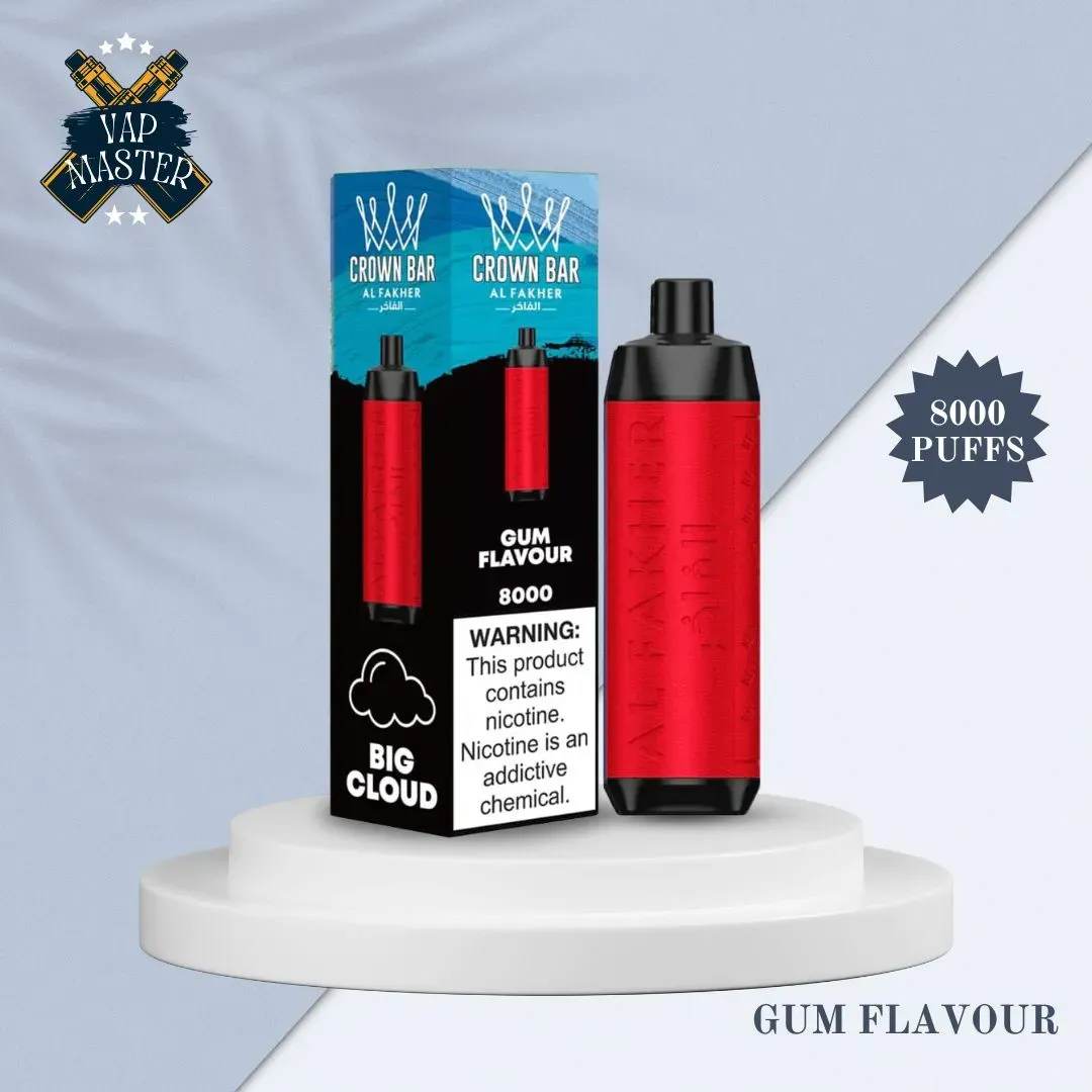 Al Fakher Crown Gum Flavour flavor 8000 puffs